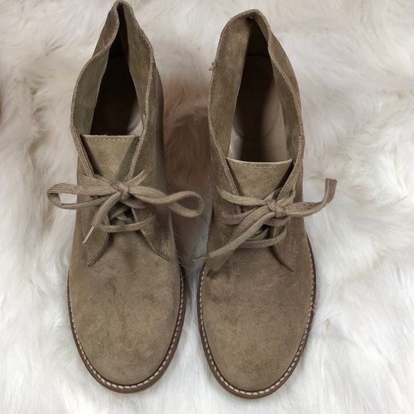(Not for Sale) J. Crew tan suede lace up booties - Picture 2 of 6